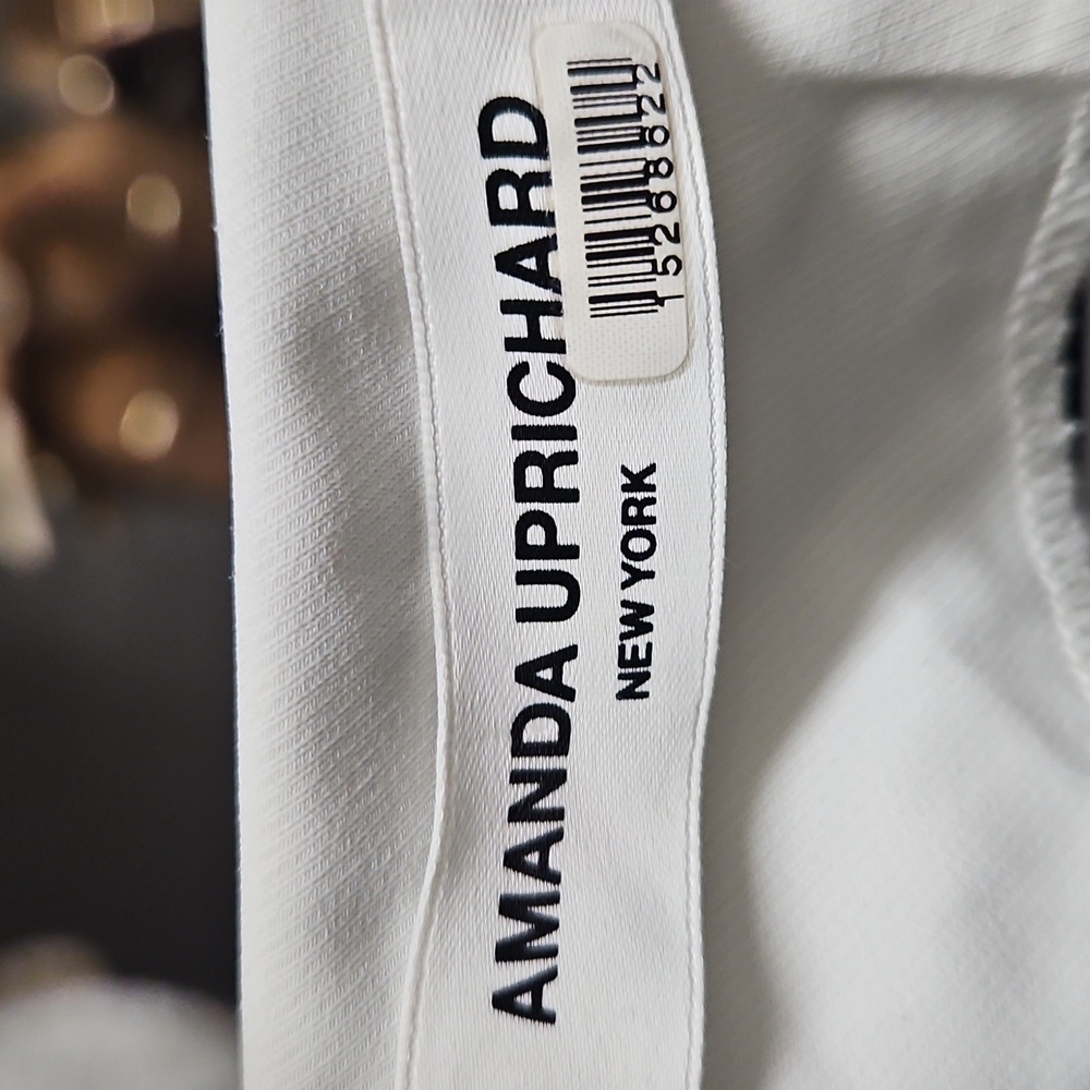 Amanda Uprichard Pegasus Ivory Tiered Waist Tie Dress - Picture 8 of 8